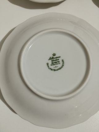 Set 11 tazzine caffè porcellana bavarese