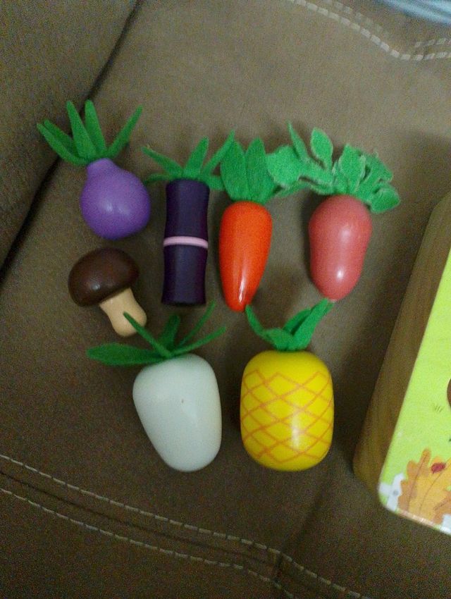 Juguete el huerto de madera 