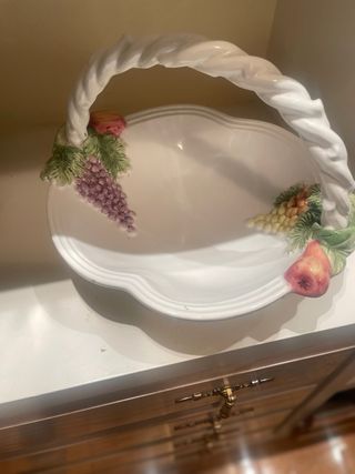 Frutero de porcelana