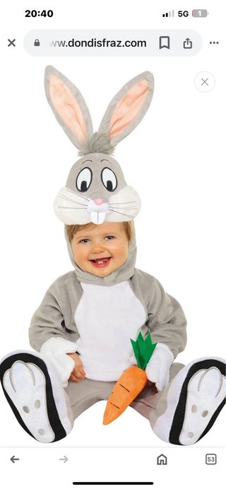 Disfraz bugs bunny
