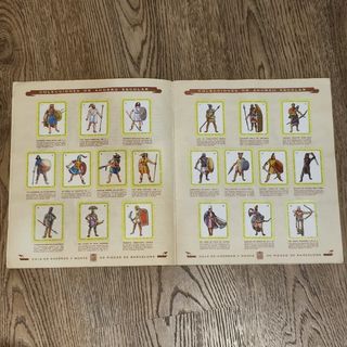 ALBUM CROMOS TRAJES GUERREROS ANTIGUOS