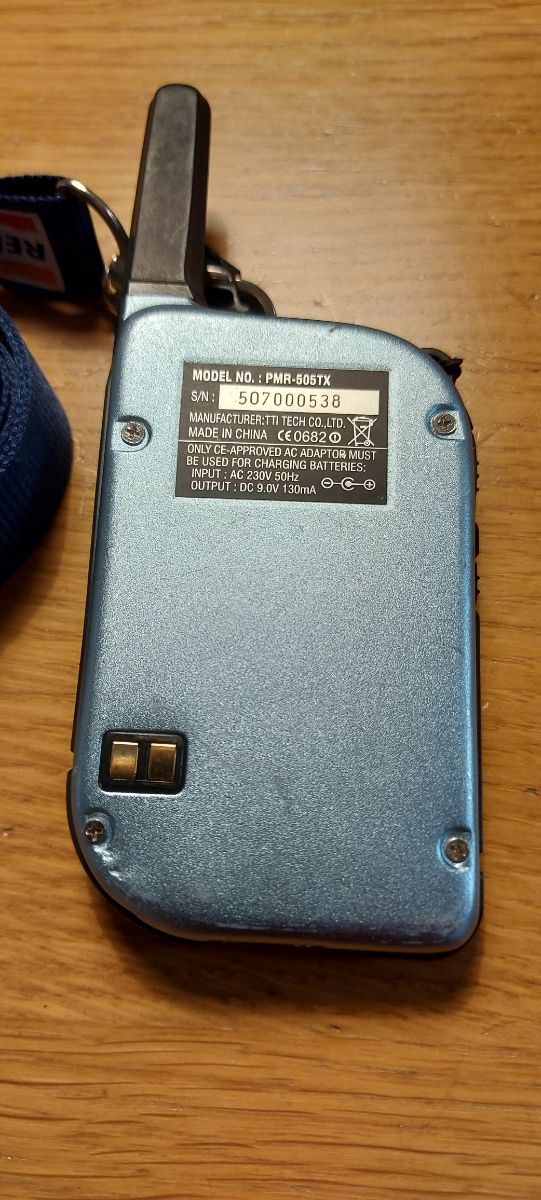 WalkieTalkies TTI PMR505TX Ultradelgados