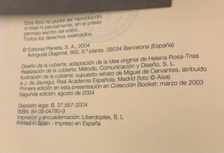 Libro “Don Quijote de la Mancha”