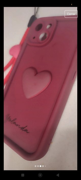 Funda para iPhone 13 burdeos y correa