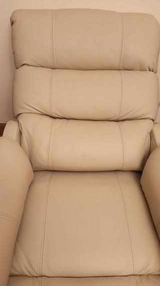 Sillón relax eléctrico de piel