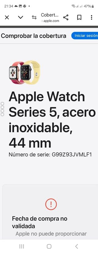 Apple watch s5 44mm