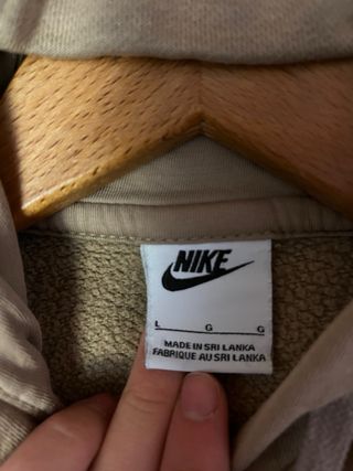 Sudadera beis Nike L