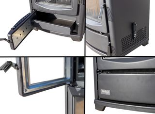 Estufa de leña con horno TS16 chimenea