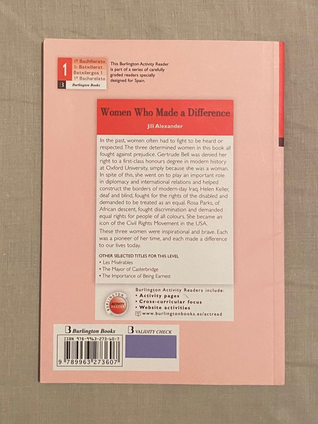 WOMEN WHO MADE A DIFFERENCE 1ºNB