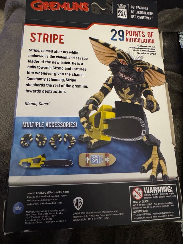 Statuetta a righe Gremlin