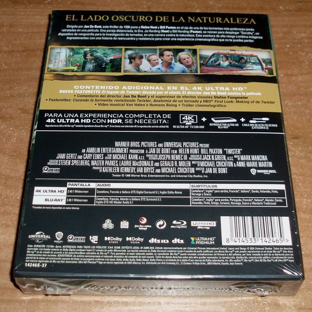 BITELCHUS+TWISTER UCE 4K+BLU-RAY STEELBOOK NUEVO