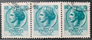 Siracusana 3 da 70 c. colore diverso