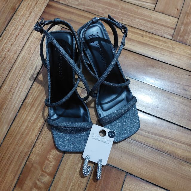 ZANDALIAS DE FIESTA +PENDIENTES