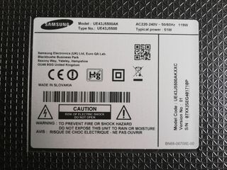 Despiece Tv led SAMSUNG Modelo UE43J5500