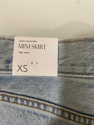 Minifalda vaquera XS de Mango