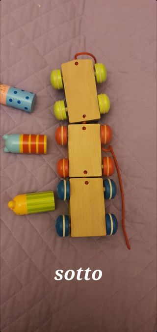 Trenino Goula legno bellissimo