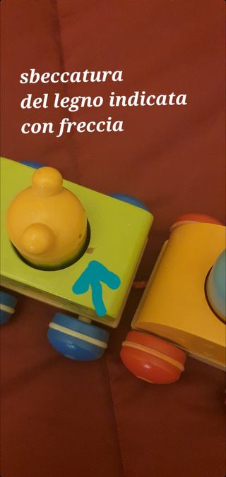 Trenino Goula legno bellissimo