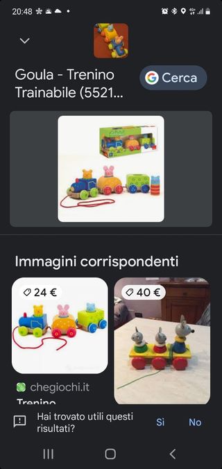 Trenino Goula legno bellissimo