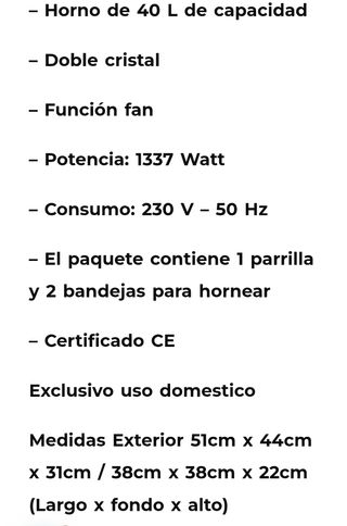 Horno Itimat 