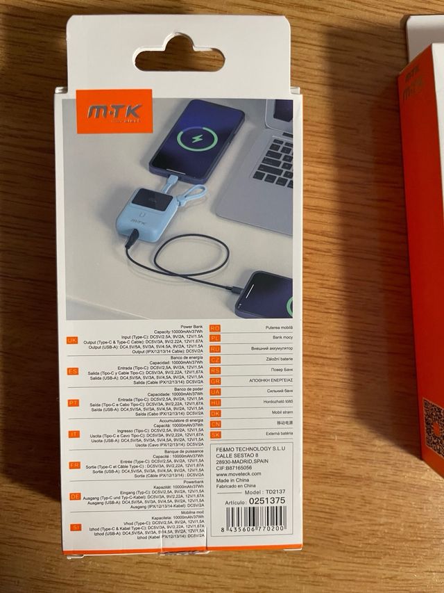 Nuevo Powerbank 10000mah muy chulo👍