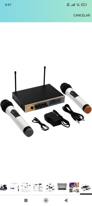 2 microfonos inalámbricos