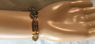 Bracciale da polso con cristalli grigi Donna