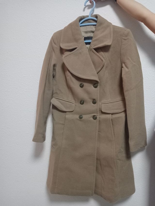 Abrigo marrón de paño