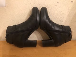 NERO GIARDINI - botines piel negro tacon 36