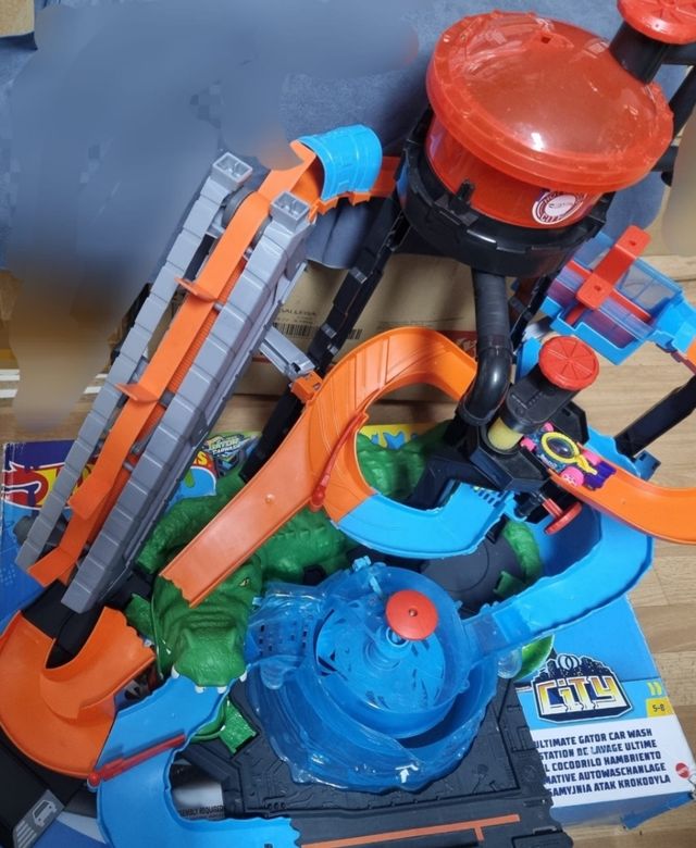 Hot Wheels Cocodrilo Destructor, pista de coches