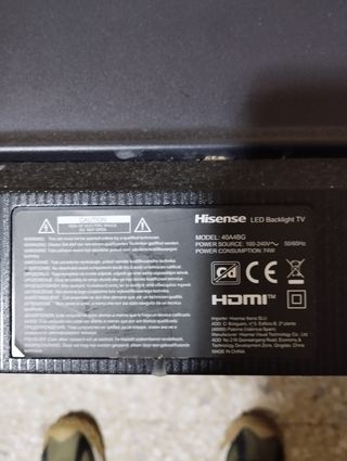 PATAS HINSENSE 40 PULGADAS