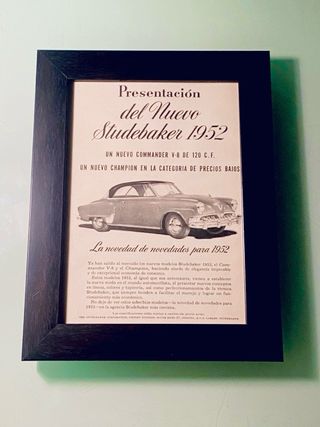 STUDEBAKER COMMANDER cuadro cartel despiece motor