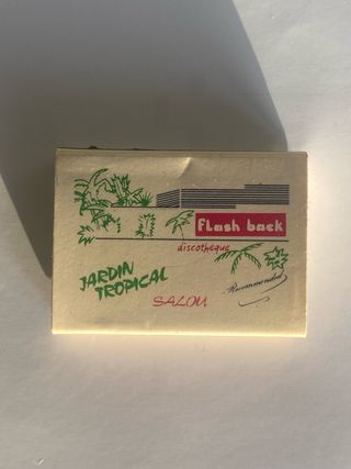 FLASH BACK SALOU ANTIGUA CAJA DE CERILLAS