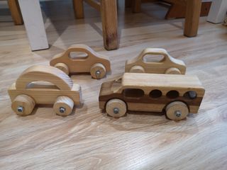 Coches de madera 4€/ud