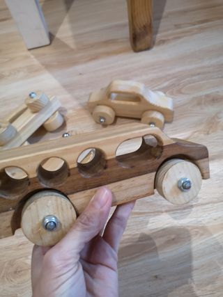 Coches de madera 4€/ud
