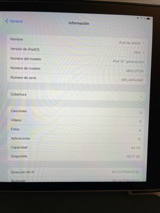 IPAD 9 GENERACION 64GB Verde noche