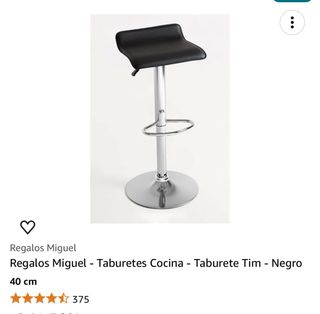 Banqueta ajustable de piel