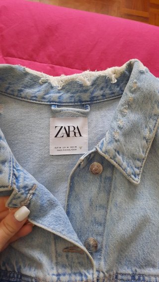Cazadora vaquera crop zara