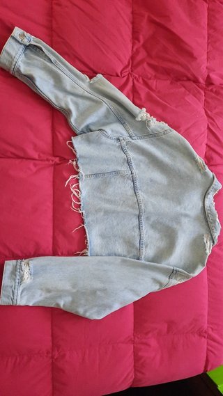 Cazadora vaquera crop zara