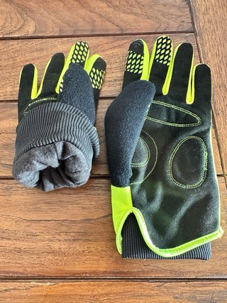 Guanti invernali da bici Decathlon riflettenti
