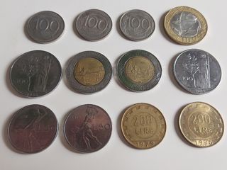 Lote 12 monedas italianas antiguas