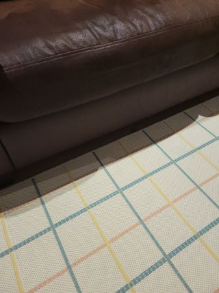 Sofa piel sintética marrón