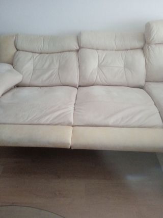 Sofá (eléctrico)3 plaza+diván+arcón y lámparas