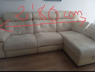 Sofá (eléctrico)3 plaza+diván+arcón y lámparas