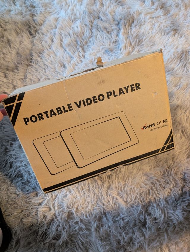 Reproductor DVD con dos pantallas coche con mando 