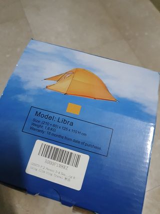 Tienda campaña 2 plazas nueva