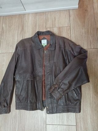 Cazadora hombre cuero legitimo XXL