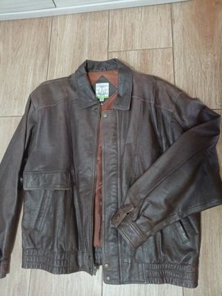 Cazadora hombre cuero legitimo XXL