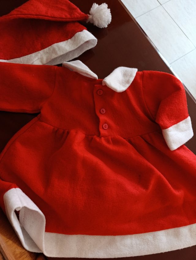 Traje vestido de mamá Noel