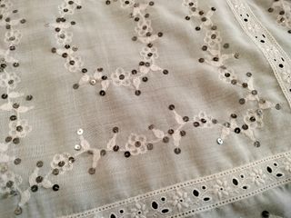 Manteletas fallera niña plata