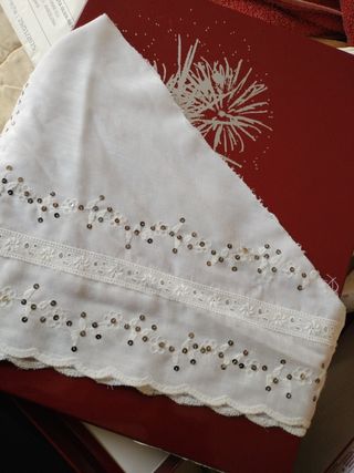 Manteletas fallera niña plata